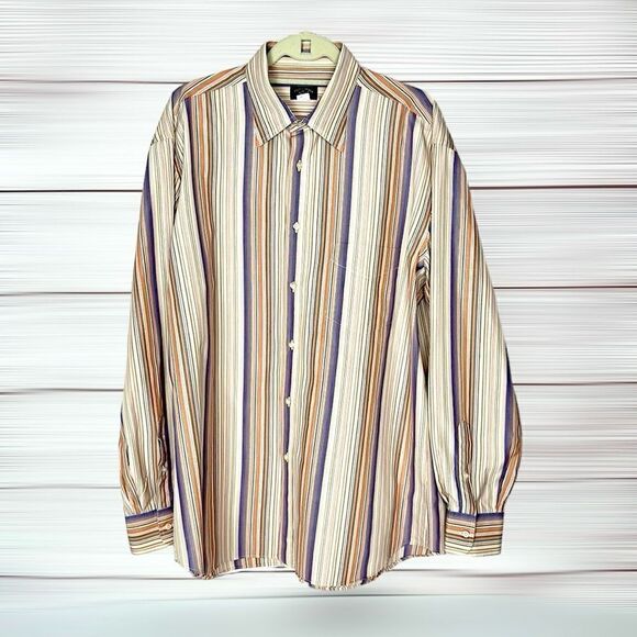 Paul & Shark Yachting Casual Shirt Button Up Cotton Striped Long Sleeves XL - Picture 3 of 11